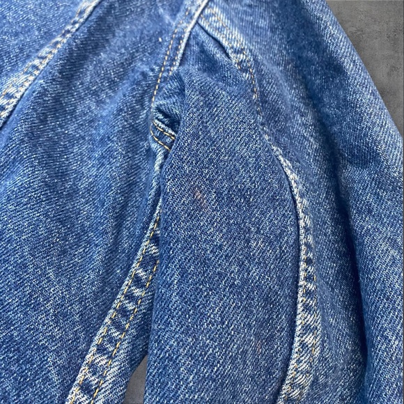 Vintage LEE Denim Blue Jean Jacket Women's Size 12 - Picture 6 of 6